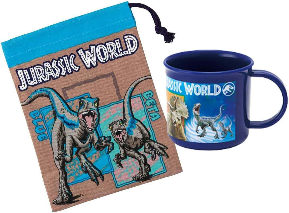 Skater Brand Jurassic World Theme Lunch Box and Cup Bag Set Kb63-A