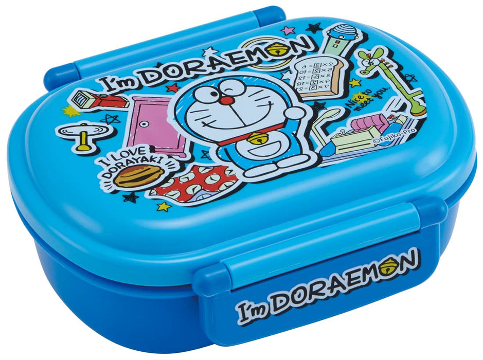 Lunchbox für Kinder mit Skater-Doraemon-Aufkleber, 360 ml, antibakteriell, hergestellt in Japan