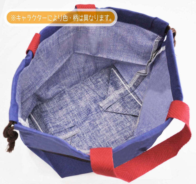 Skater Doraemon Sticker Lunch Box Drawstring Bag Made in Japan Kb7-A