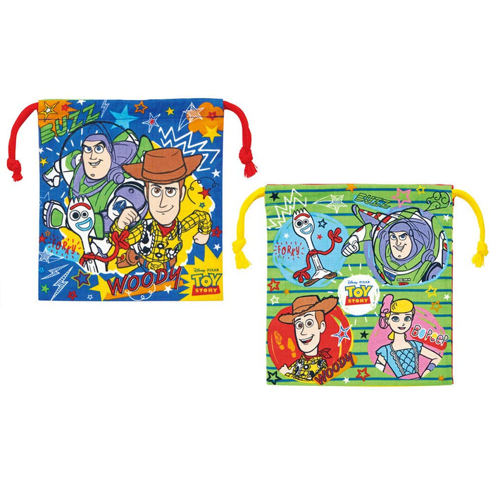 Skater Disney Toy Story 22 Lunch Box Drawstring Bag for Boys Set of 2 Made in Japan
