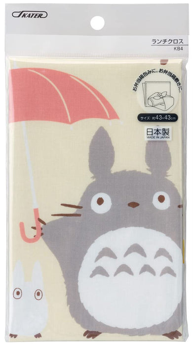 Skater Totoro Walking Path Lunch Box with 43x43cm Cloth Made in Japan