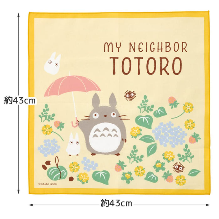 Skater Totoro Walking Path Lunch Box with 43x43cm Cloth Made in Japan