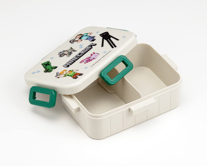 Skater Minecraft Explorer Lunchbox, 650 ml, antibakteriell, 4-Punkt-Verschluss, hergestellt in Japan, für Frauen
