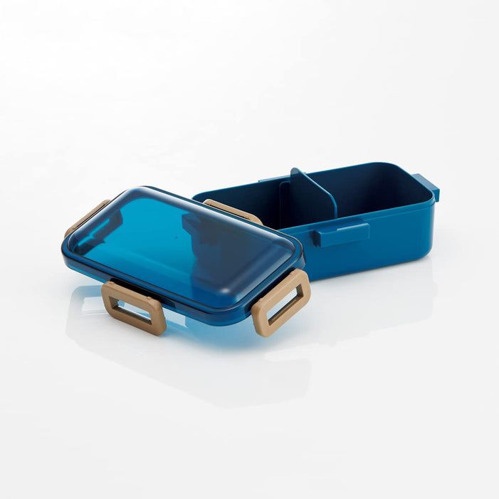 Skater Ocean Blue Lunchbox 530 ml mit antibakteriellem Kuppeldeckel – Für Frauen, hergestellt in Japan