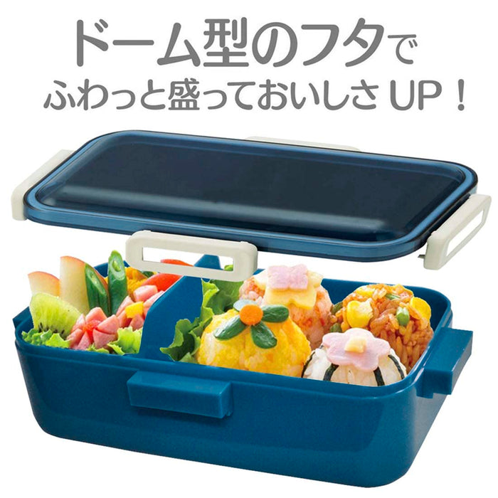Skater Ocean Blue Lunch Box 530Ml with Antibacterial Dome Lid - For Women Made in Japan