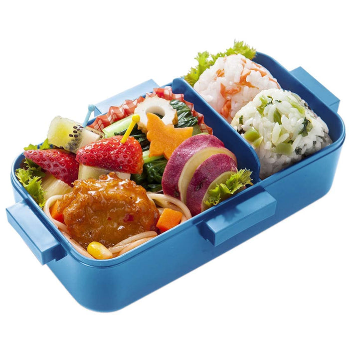 Boîte à lunch Skater Ocean Blue 530 ml avec couvercle en forme de dôme antibactérien - Pour femme Fabriquée au Japon