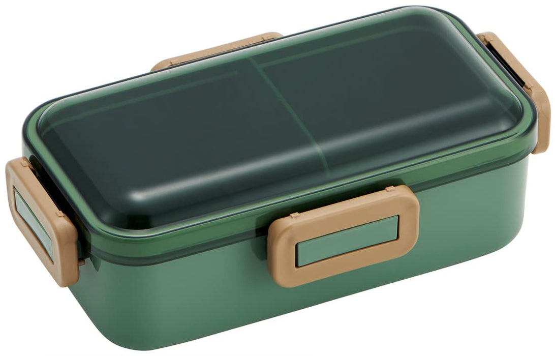 Skater Antibakterielle Lunchbox für Damen, 530 ml, gewölbter Deckel, Salbeigrün, hergestellt in Japan