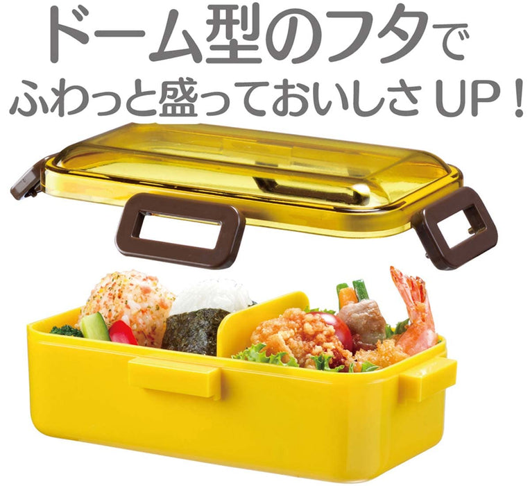 Skater Antibakterielle Lunchbox für Damen, 530 ml, gewölbter Deckel, Salbeigrün, hergestellt in Japan