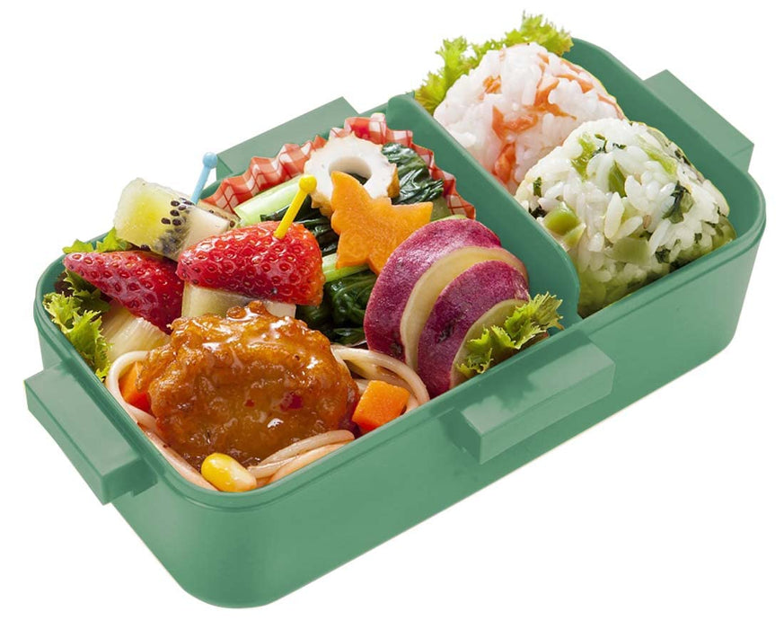 Skater Antibacterial Lunch Box for Women 530Ml Dome-Shaped Lid Sage Green Made in Japan