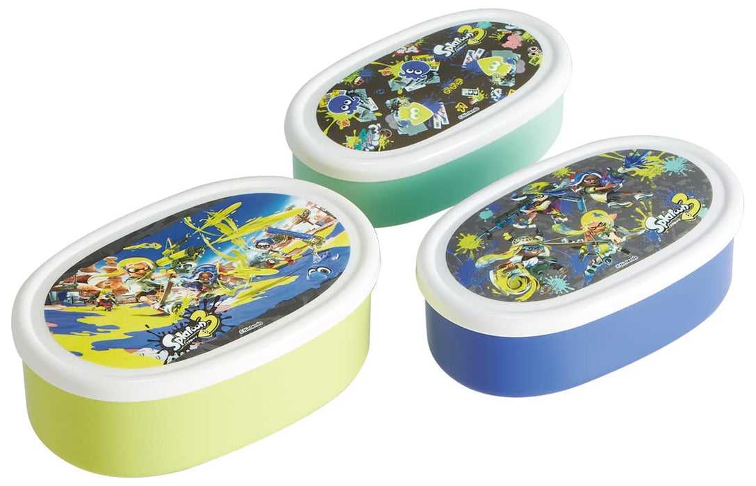 Skater Splatoon 3 Lunch Box Set - Conteneurs de stockage scellables de 860 ml fabriqués au Japon Srs3Sag-A