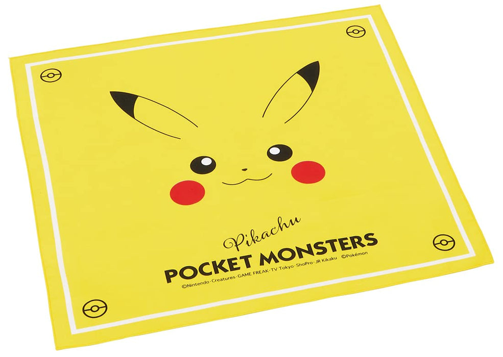 Skater Pokemon Pikachu Face 23 Lunch Cloth - 43x43cm Made in Japan