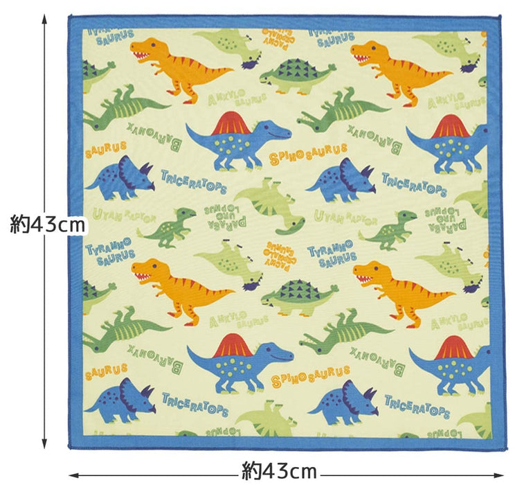 Skater Dinosaur Picture Lunch Cloth 43 x 43 cm Made in Japan KB4-A