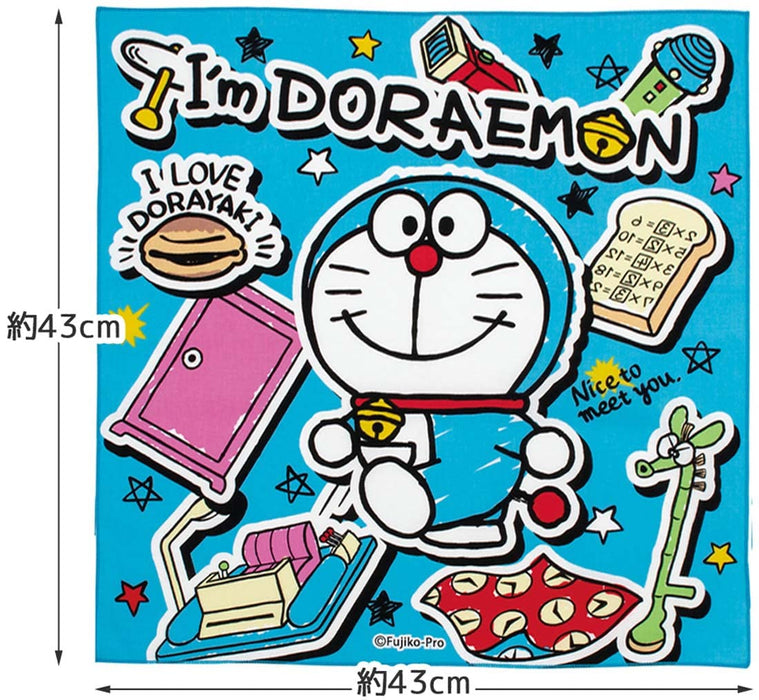 Skater Doraemon Sticker Lunch Cloth 43 X 43 Cm Authentic Made in Japan