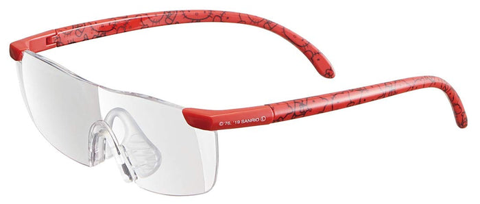 Skater Hello Kitty Red Magnifying Glasses Rg1 with 1.6X Magnification- Japan Figure Store - #1 Bring To You The Best Japanese Goods