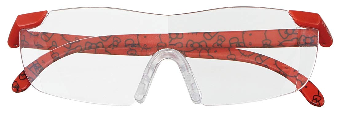 Skater Hello Kitty Red Magnifying Glasses Rg1 with 1.6X Magnification- Japan Figure Store - #1 Bring To You The Best Japanese Goods