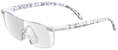 Skater Hello Kitty White Magnifying Glasses-1.6X Magnification RG1- Japan Figure Store - #1 Bring To You The Best Japanese Goods