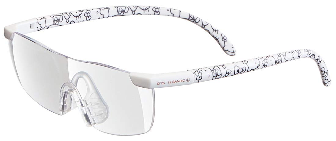 Skater Hello Kitty Weiße Vergrößerungsbrille - 1,6-fache Vergrößerung RG1