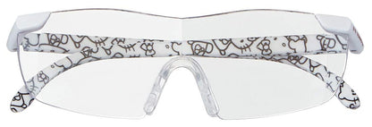 Skater Hello Kitty White Magnifying Glasses-1.6X Magnification RG1- Japan Figure Store - #1 Bring To You The Best Japanese Goods