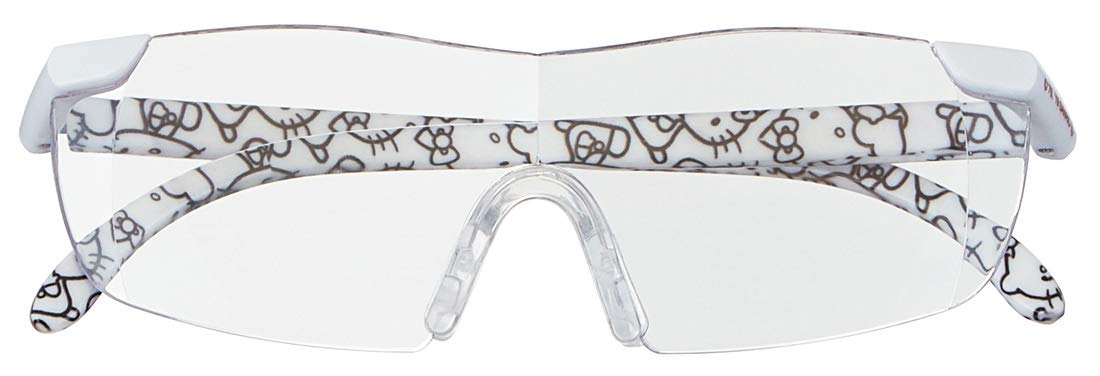 Skater Hello Kitty White Magnifying Glasses-1.6X Magnification RG1