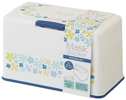 Skater Small Flower Mask Storage Lift-Up Type Holds 60 Masks - Mkst1-A- Japan Figure Store - #1 Bring To You The Best Japanese Goods