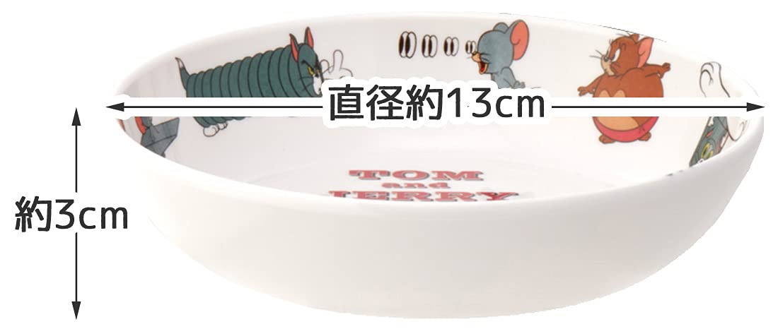 Skater Tom & Jerry 13cm Small Plate Kid-Friendly Melamine Dishware