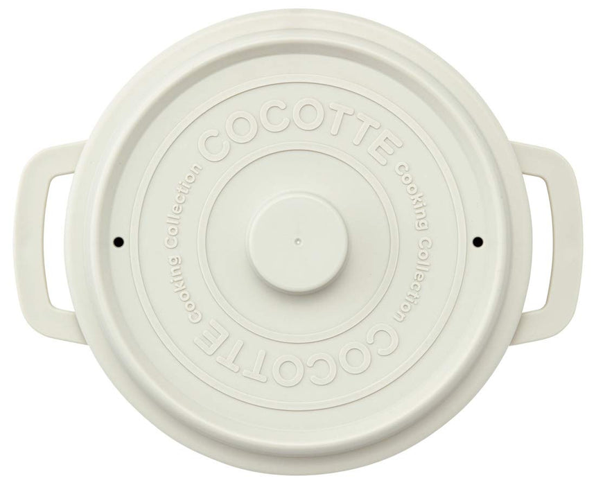 Skater 18cm White Cocotte Style Microwave Cookware Pot - MWCP2