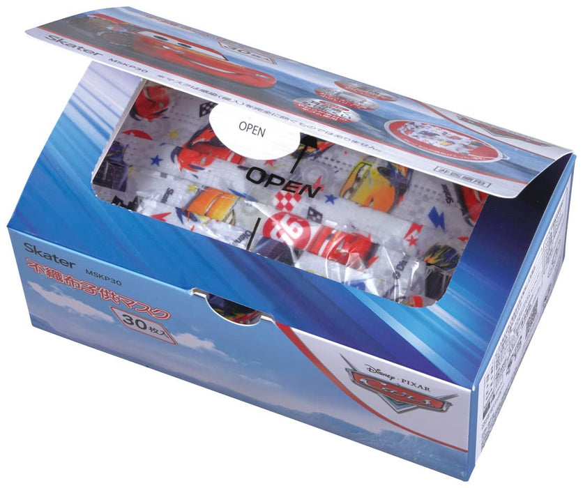 Skater Disney Cars Children's Mask Extra Large 3-Ply 30 Pieces - Mskp30-A