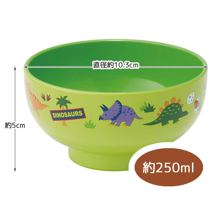 Skater Dinosaur Painted Soup Bowl N6 - Kids Friendly Mealtime Accessory