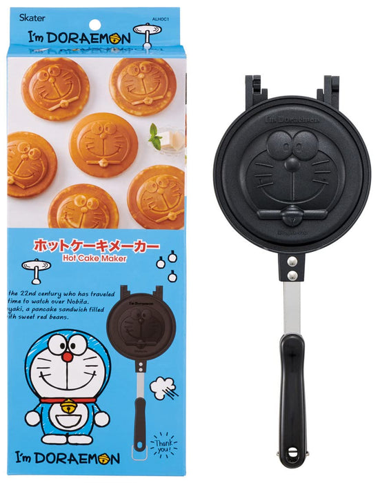 Skater Doraemon Aluminum Pancake Maker - Easy to Clean Direct Heat for Fun Cooking Alhoc1-A