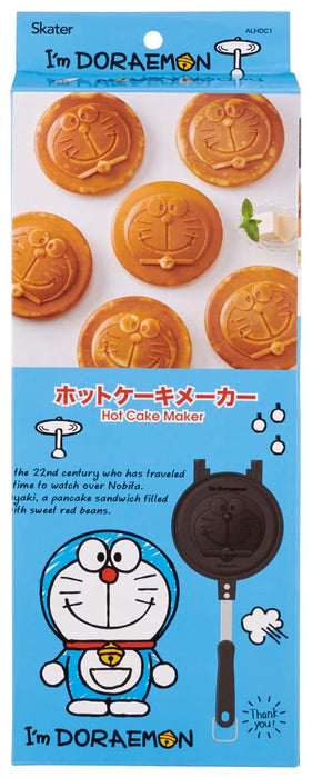 Skater Doraemon Aluminum Pancake Maker - Easy to Clean Direct Heat for Fun Cooking Alhoc1-A