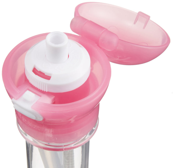 Skater Pink Plastic Bottle with Straw Cap and Case 350ml/500ml - Pshc5