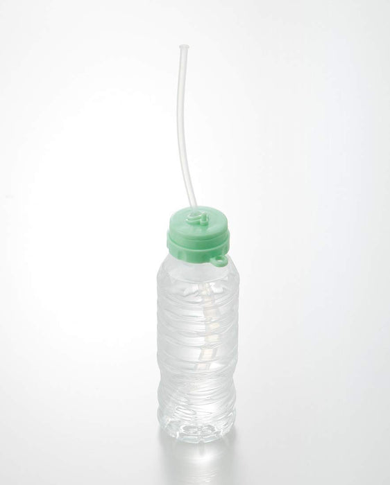 Skater 500ml PET Bottle Lid with Long 14cm Straw - PSHC10-A Plastic Straw Mouth