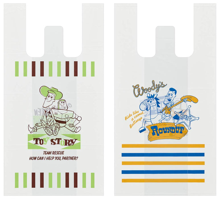 Skater Disney Toy Story Medium Plastic Shopping Bags with Handles 49x25x14cm 10 Pack RGBH2