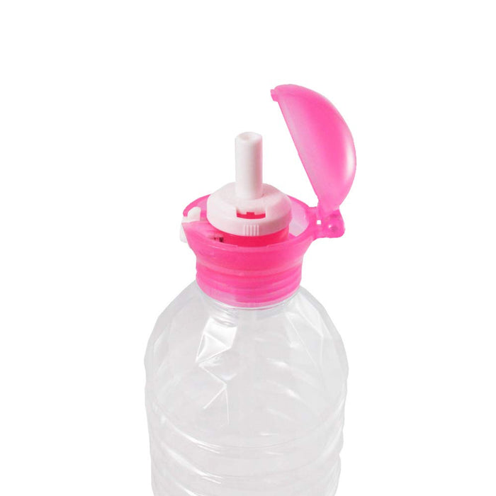 Skater Pink Push-Type Plastic Bottle with Straw Cap 350Ml & 500Ml Pshc3-A Model