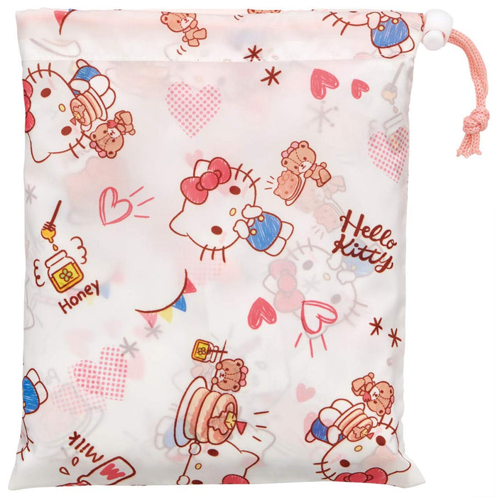 Skater Hello Kitty Kids' Rain Poncho Sanrio Raincoat for Girls Height 110-125cm