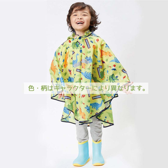 Skater Doraemon Kids Rain Poncho Secret Gadgets Raincoat Suitable for 110-125cm Height