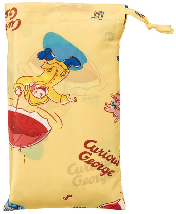 Skater Curious George Kids Rain Poncho Suitable for 80-100cm Height