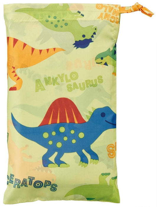Regenponcho für Kinder mit Skater-Dinosaurier-Bild, geeignet für eine Körpergröße von 80–100 cm