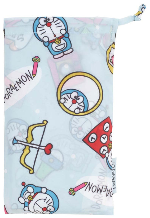 Regenponcho für Kinder im Skater-Doraemon-Design, geeignet für eine Körpergröße von 80–100 cm.