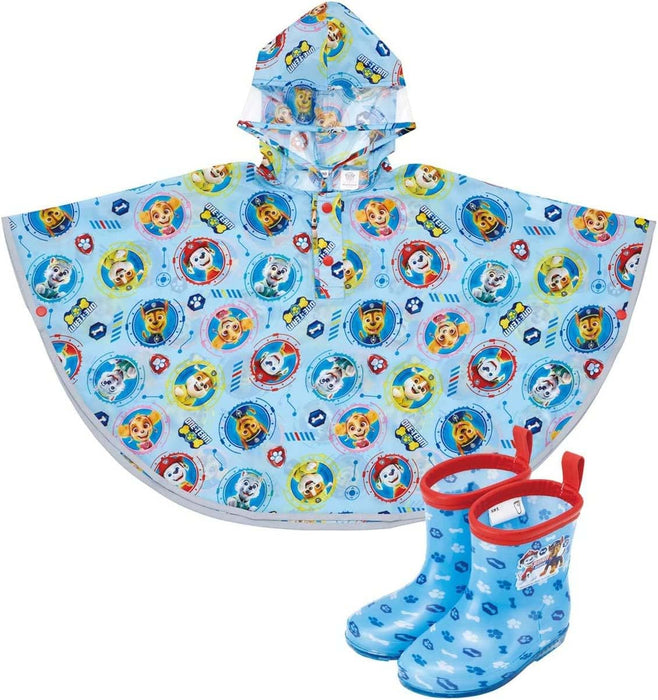 Skater Paw Patrol Kinder-Regenponcho, geeignet für Körpergrößen von 80–100 cm.