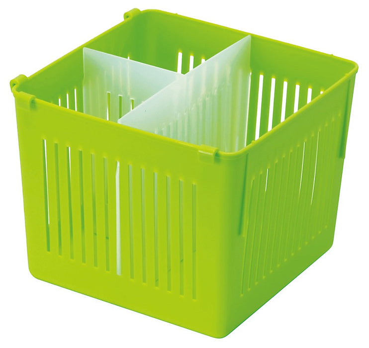 Skater Green Vegetable Compartment Organizer Made in Japan - Refrigerator Storage Case