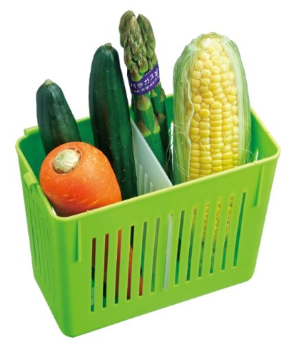 Étui de rangement de légumes verts Skater pour réfrigérateur - Fabriqué au Japon CVBL1