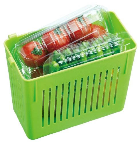 Skater Green Vegetable Organizer Case for Refrigerator - Made in Japan CVBL1
