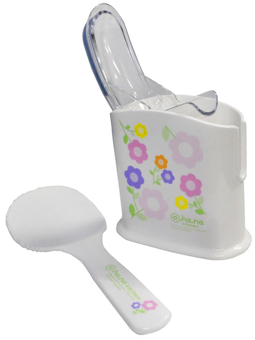 Skater Rice Scoop with Case - Sms1 Flower Design Made in Japan