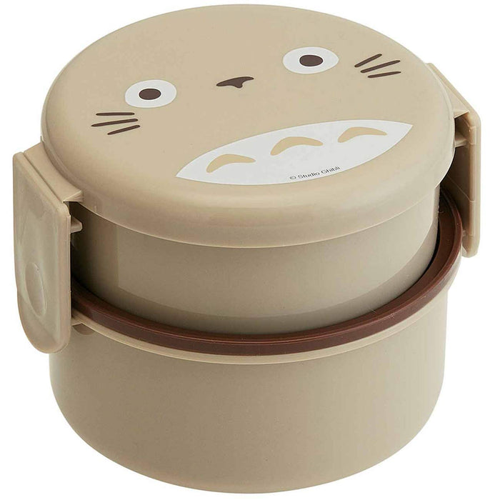 Skater Totoro Round 500ML Bento Lunch Box with Fork - Japanese Ghibli Made