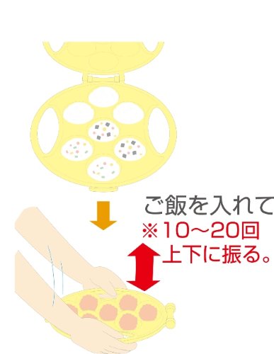 Skater Authentic Japanese Made Rice Ball Mold - Shake Bite from Japan- Japan Figure Store - #1 Bring To You The Best Japanese Goods