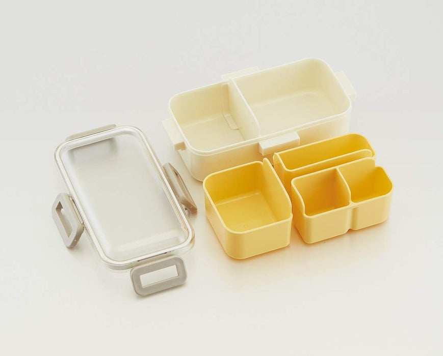 Skater Basic Pastell-Lunchbox mit weichem Kuppeldeckel 530 ml – Hergestellt in Japan PFLB6S-A
