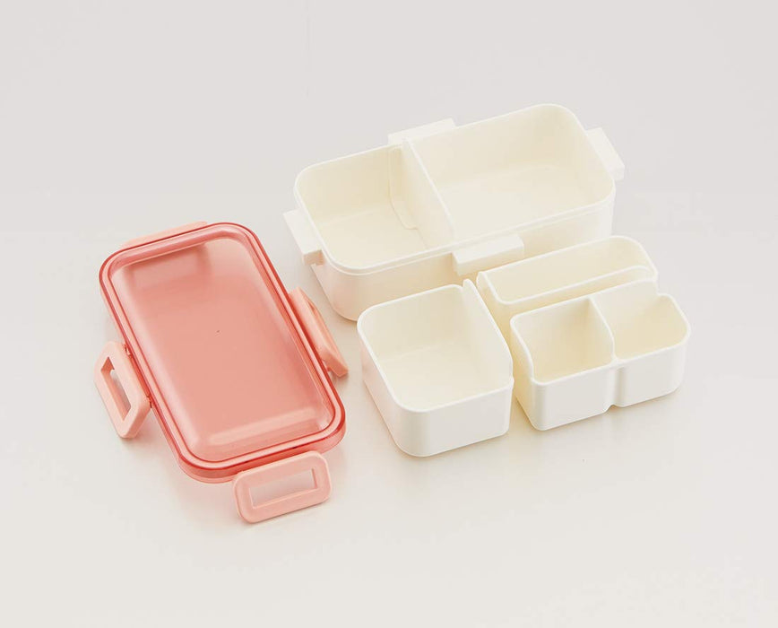 Boîte à lunch Skater Pastel Pink 530 ml avec couvercle en forme de dôme - Fabriquée au Japon Pflb6S-A