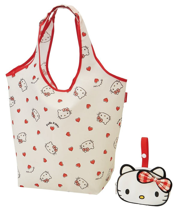 Skater Hello Kitty Sanrio Eco Shopping Bag 420x320x180mm With Pouch