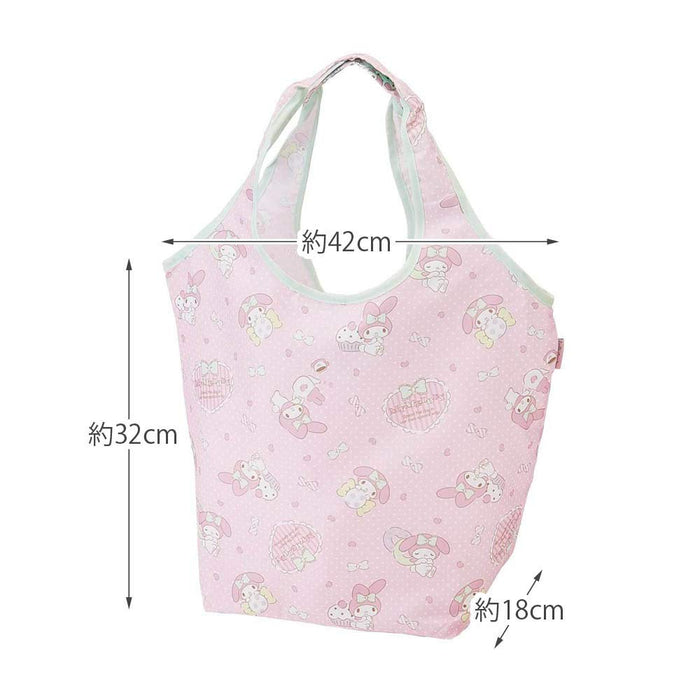 Skater My Melody Sanrio Eco Shopping Bag with Pouch 420x320x180mm - KBS42P